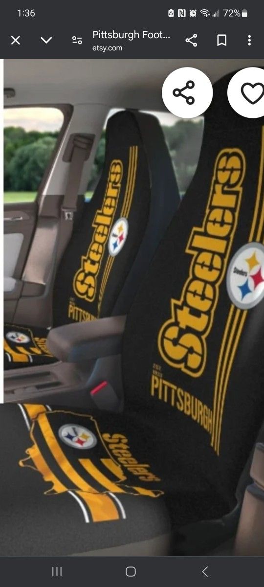 Pittsburgh Steelers SEATS & STEERING WHEEL COVER