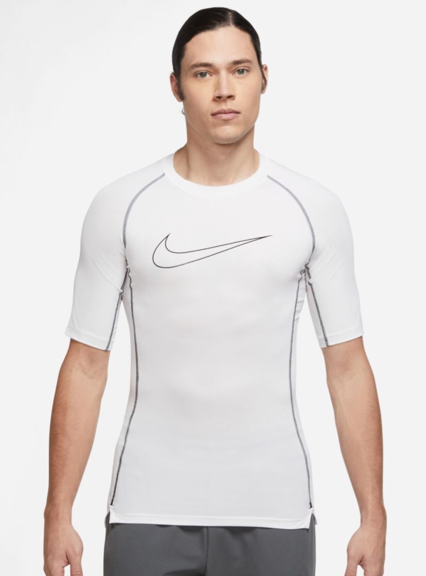 NEW Nike Mens XL Compression Dri-Fit Jersey - White (DD1992-100)