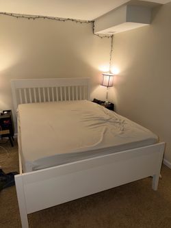 Large bed frame & mattress