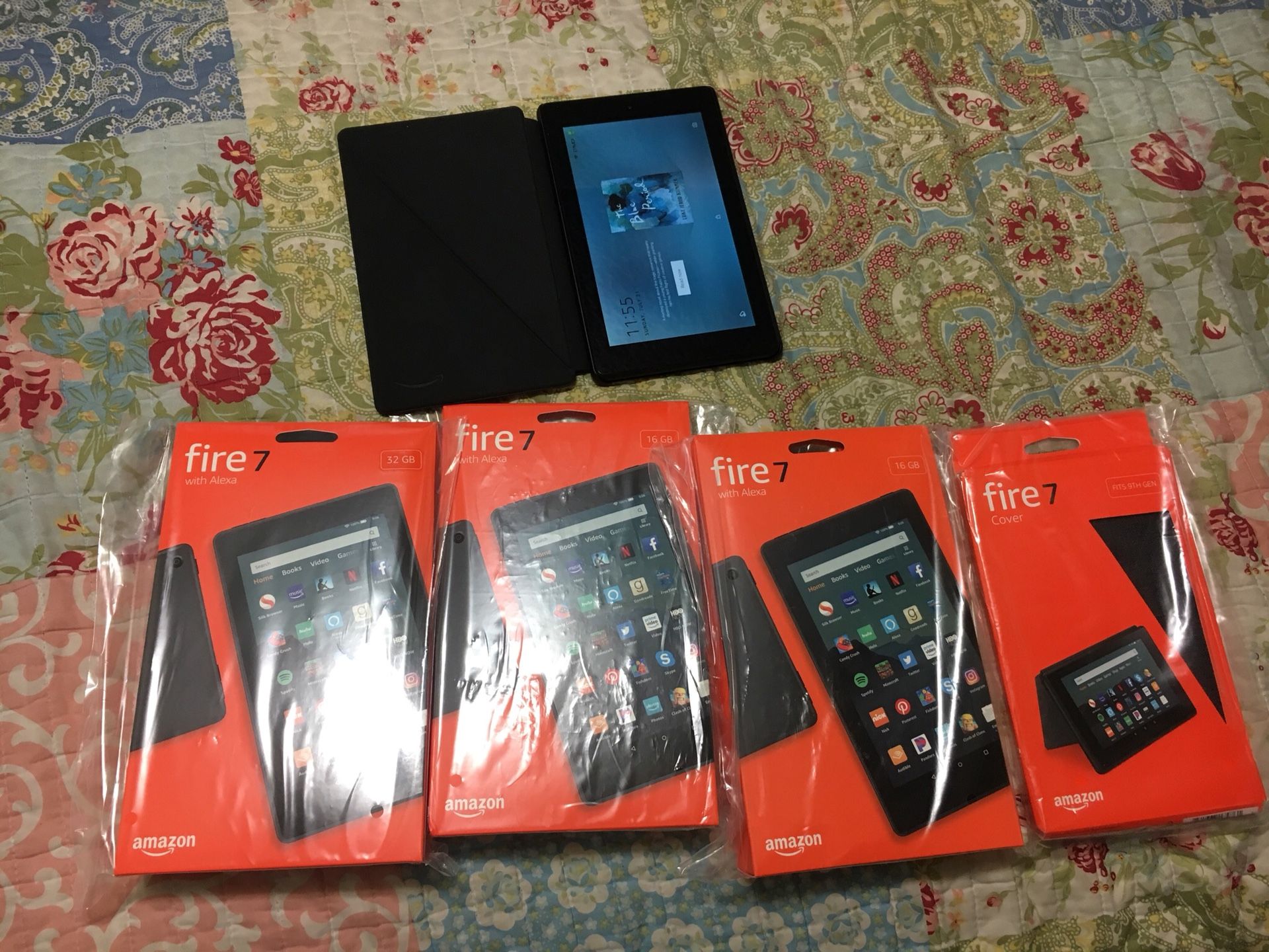 Amazon Fire 7” Tablet 9th Gen 2019 32gb left