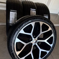 NEW 24 INCH RIMS & NEW TIRES 