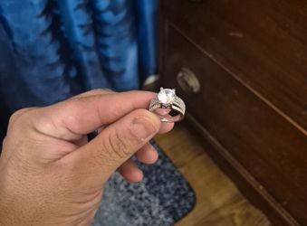Moissanite ring brand new $60  for both of them or best offer it's also certified from the gra