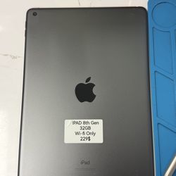 iPad 8th Gen 32gb Wi-Fi Only 