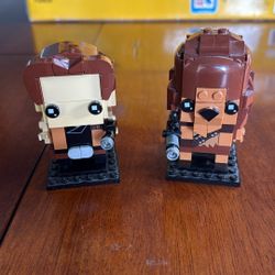 Lego Brick Headz Han Solo Chewbacca 
