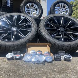 Chevy Silverado Wheels 285/45/22” TBBTIRES 