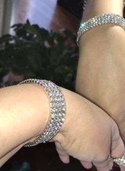 Beautiful rhinestone bracelet prom wedding