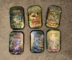 Pokemon Cards Costco Prismatic Mini Tins Eeveelutions 