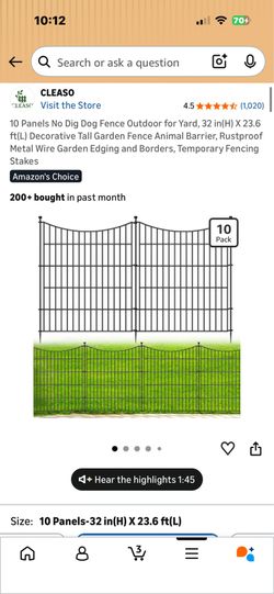 Garden fence no dig