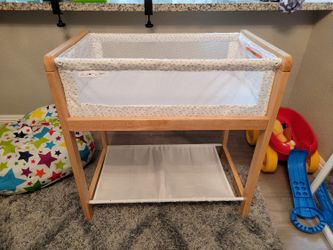 Bassinet Barely Used Light Wood