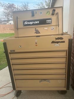Combat tan limited edition 7 drawer snap on tool box