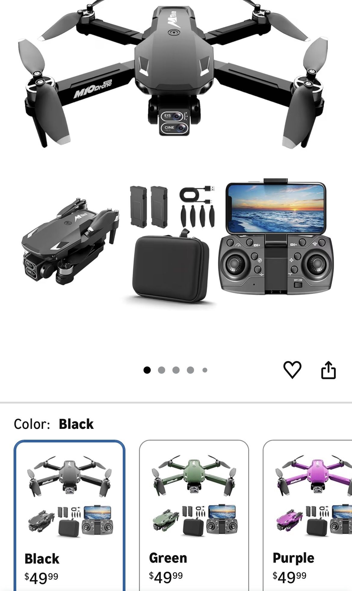 🆕 In 📦 Drone with Camera for Adults Kids2️⃣K One-Key Take Off/Landing FPV RC for Beginners Headless Mode,3️⃣Speeds,360°Flip,2️⃣Batteries Mini Drone,