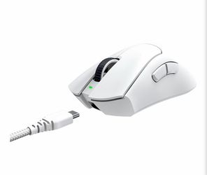 Razer DeathAdder V3 Pro Wireless Gaming Mouse, 64g, 90 Hr Battery, White