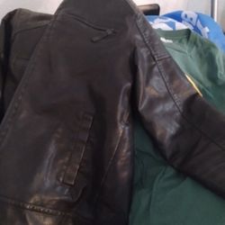 Bleu Leather Jacket 