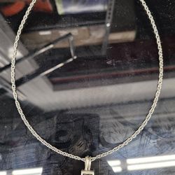Cross With Vial Chain Necklace