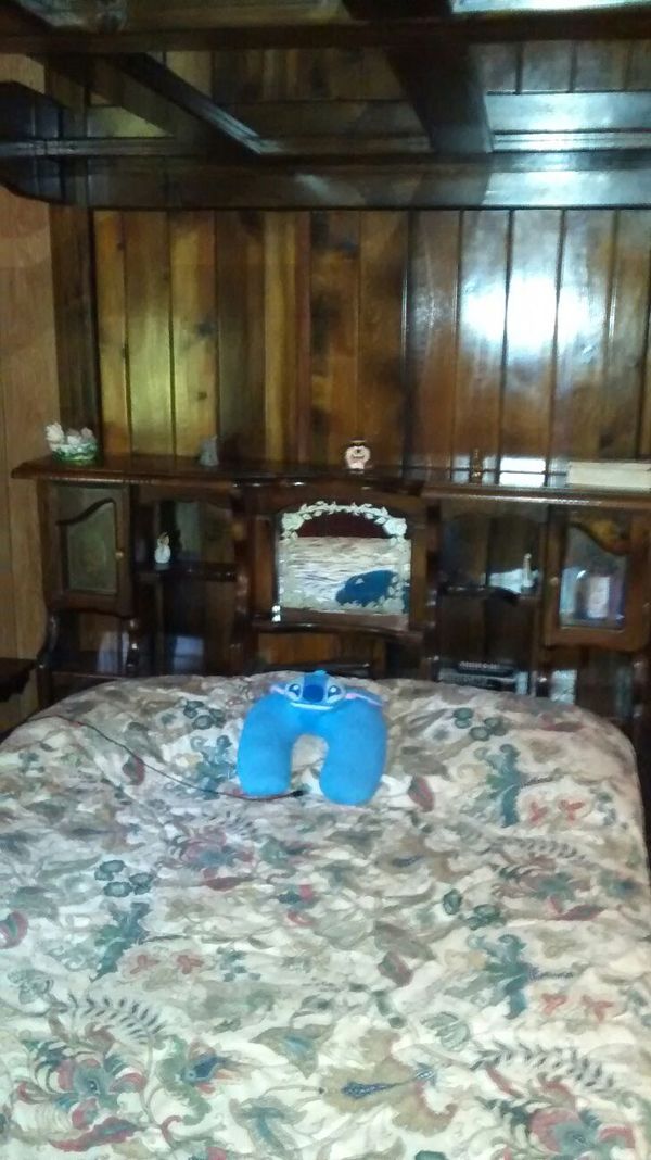 Canopy waterbed with mirrors and 4 drawers for Sale in Lisle, NY OfferUp