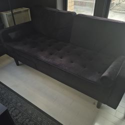 Modern Black Sofa 6' MUST GO