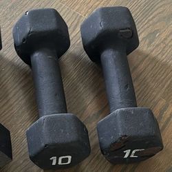 Hex Dumbbell Hand Weights - 10lbs