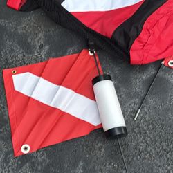 Dive gear bag/backpack and 2 piece dive plan and pro float