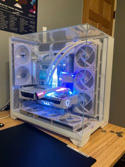 All White Custom Gaming Pc