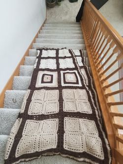 Crochet throw.