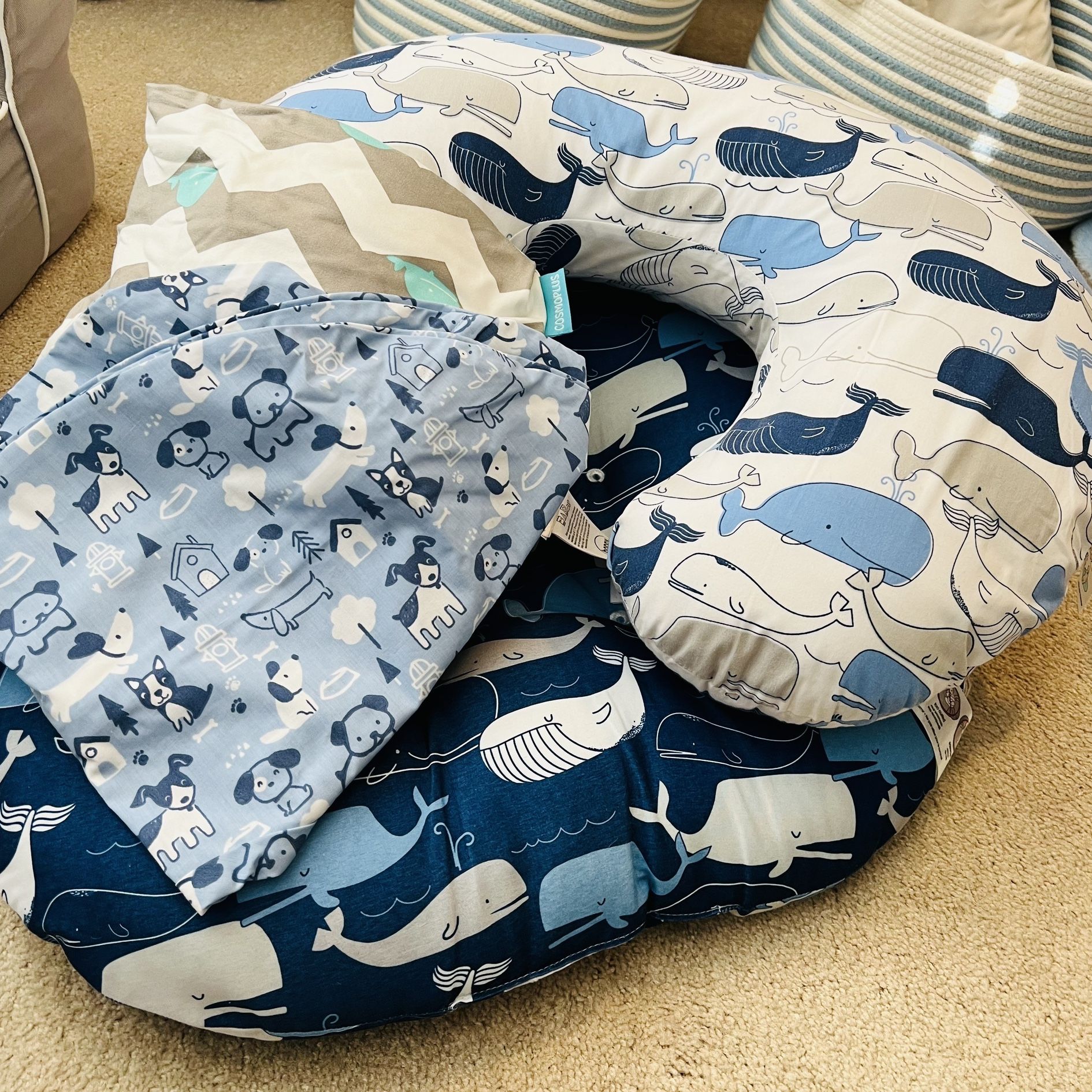 Boppy lounger whales hot sale