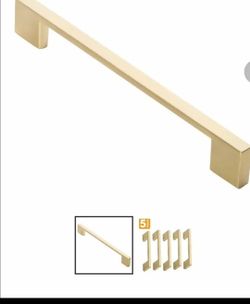 New 15 pcs Brushed Brass gold Satin Cabinet Handles - 15.pieces All for $35 -7 5/8 inches
( Reseda ca 91335)
