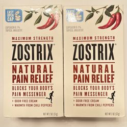Zostrix Pain Relief Cream Maximum Strength 2Pack