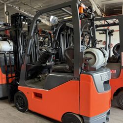 2016 Toyota 8FGCU15 propane powered forklift 