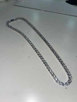 White gold diamond 20in 6mm diamonds tennis necklace