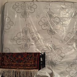 Queen Size Mattress, Two Years Old With Black Frame