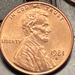1981 Denver Minted Penny 