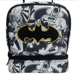 Batman DC  Lunch Bag Dual Compartment Insulated NEW