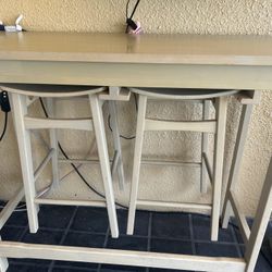 Table With Two Chairs. Furniture. Outside Furniture. Mesa