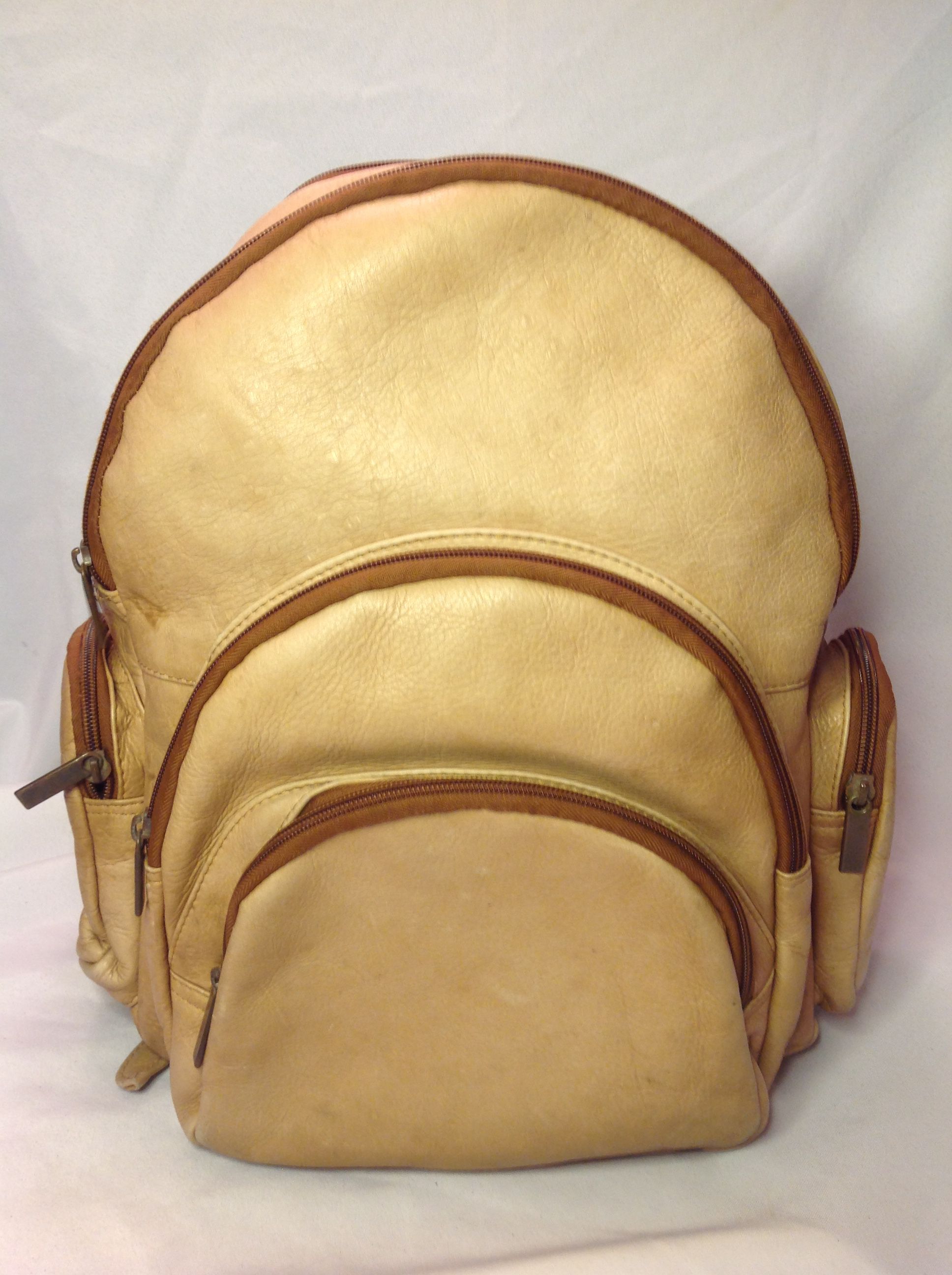 Vintage Leather Backpack Shoulder Travel Bag