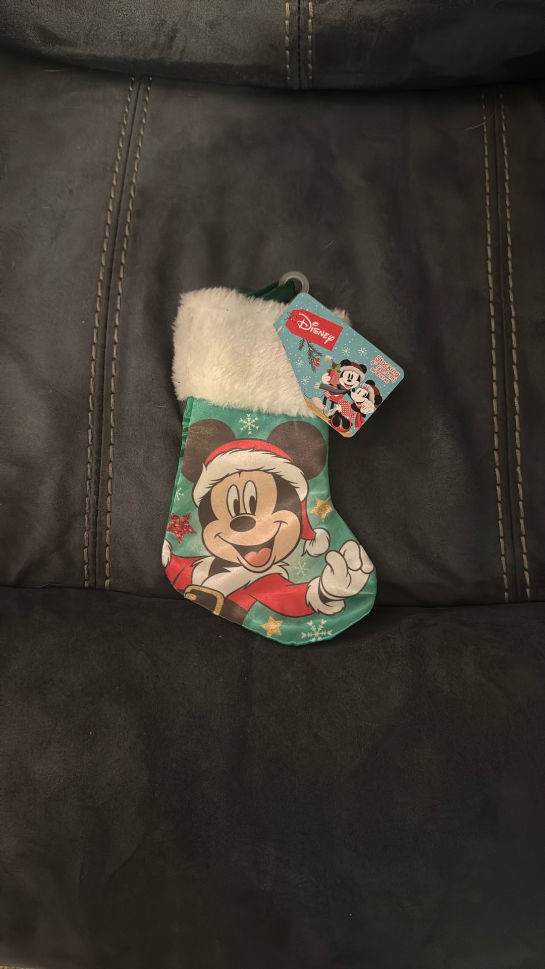 New With Tags Disney Mickey Mouse Santa Mini Stocking