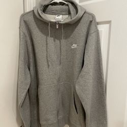 Gray Nike Full Zip Hoodie Men’s Size XL