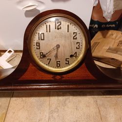 1920's Sessions Oak Westminster Chime Mantle Clock