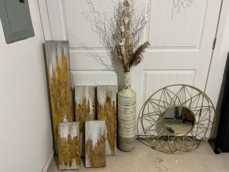 Home Decor (vase, mirror, wall art)