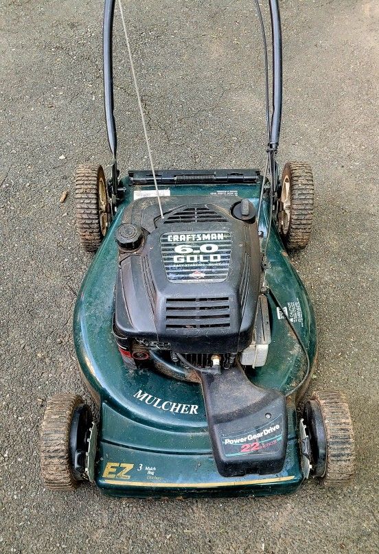 Craftsman 6.0 gold lawn mower sale