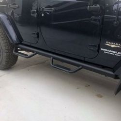 Side Steps Running Boards Estribos For Jeep Wrangler 4 Door 2007-2018