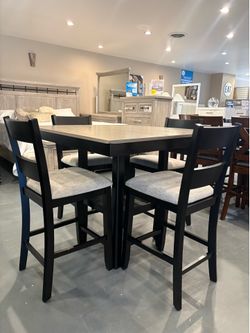 New 5pc Counter Height Dining Set