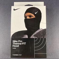 Nike Pro Hyperwarm Hood Ski Mask Black Therma Fit Brand NEW