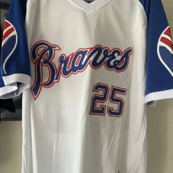 Atlanta Braves 70s Retro Large A. Jones