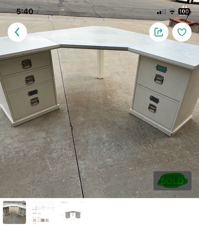 Pottery Barn Corner Desk