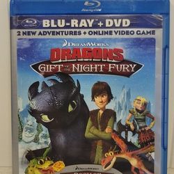 $5 DREAMWORKS BLU RAY MOVIE. DRAGONS: GIFT OF THE NIGHT FURY. BLU RAY / DVD ONLY. NO DIGITAL. $5 OR TRADE FOR A MOVIE TITLE I DO NOT ALREADY OWN.

