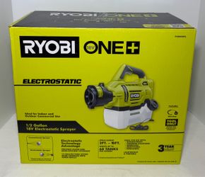 Ryobi One+ 18v Electrostatic Sprayer P2809BTL Tool Only New Open Box