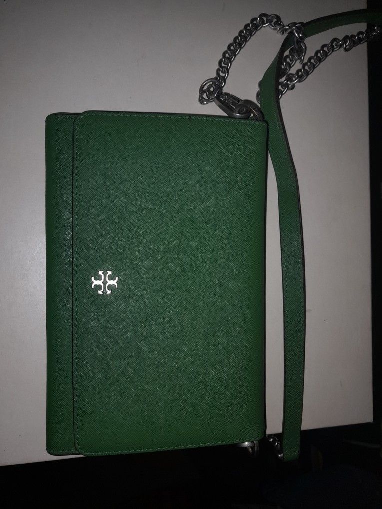 Tory Burch Green Emerson Purse