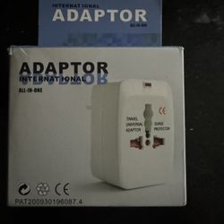 International All-in-One Travel Adapter with Surge Protector