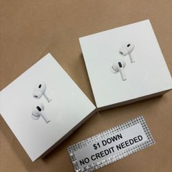 Apple AirPods Pro 2 Bluetooth Earbuds NEW - Only $1 Today Pay The Rest Later! 