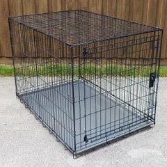 Dog Pet Crate Kennel - Large With Liner